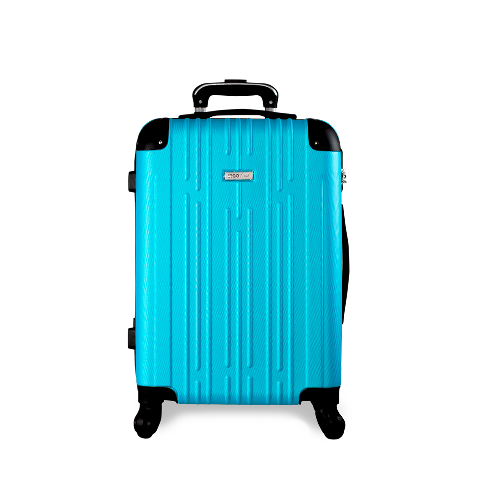 Maleta De Viaje Ligera 20 Pul Etco Travel Equipaje De Mano Azul Cielo Avion Ruedas 360 Barata