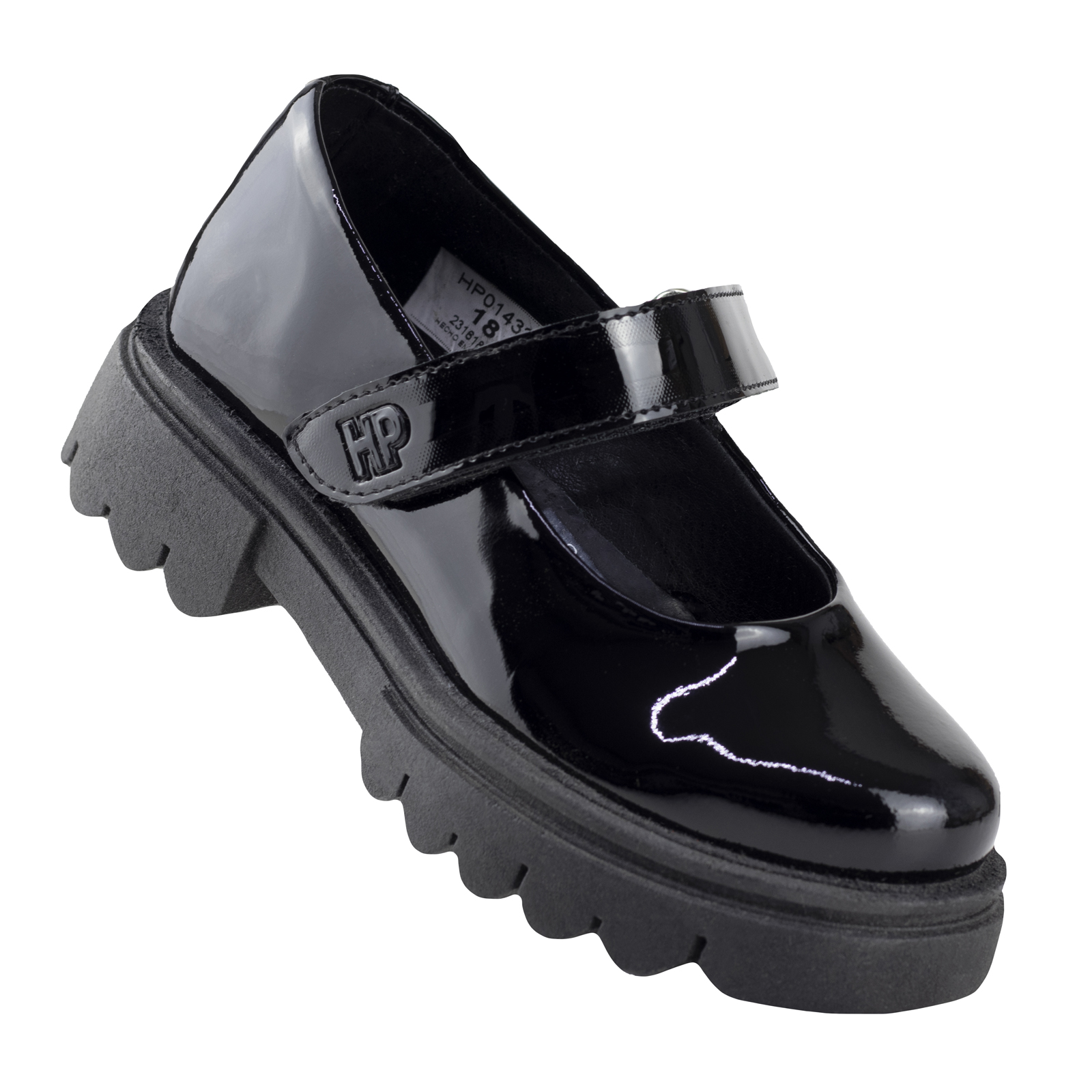Zapato De Charol Niña Hush Puppies Escolar 1432 Negro 22-25