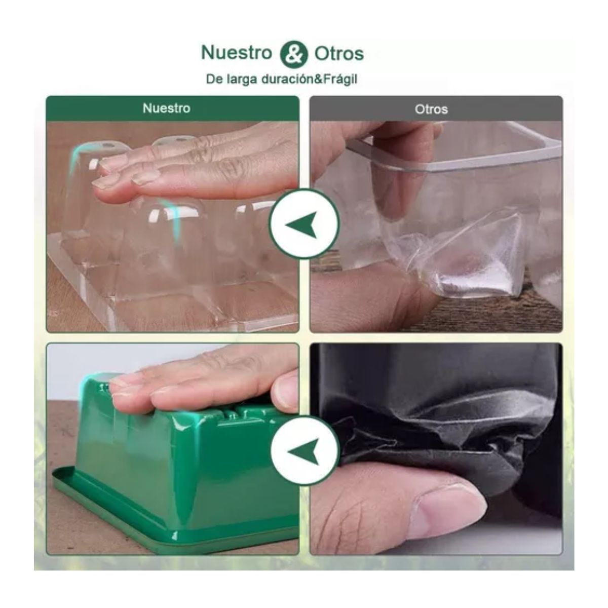 Charolas Germinadoras Semillero Invernadero Tapa 10pz 