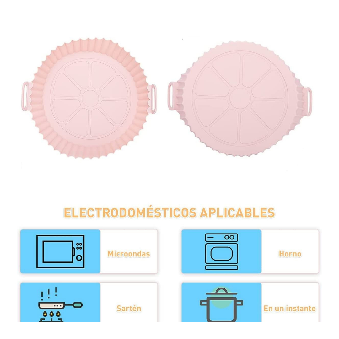1 pieza Bandeja de freidora de aire de silicona