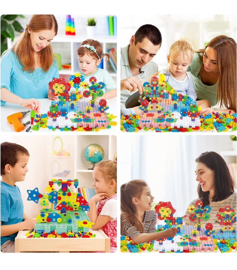 Juguetes de construcción 3D 242 pzas didáctico 