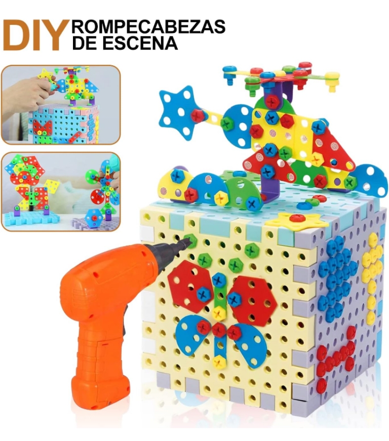 Juguetes de construcción 3D 242 pzas didáctico 