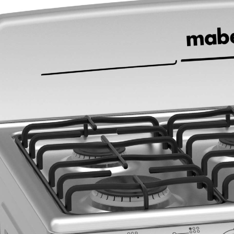 Estufa 30" Mabe 6 quemadores Silver