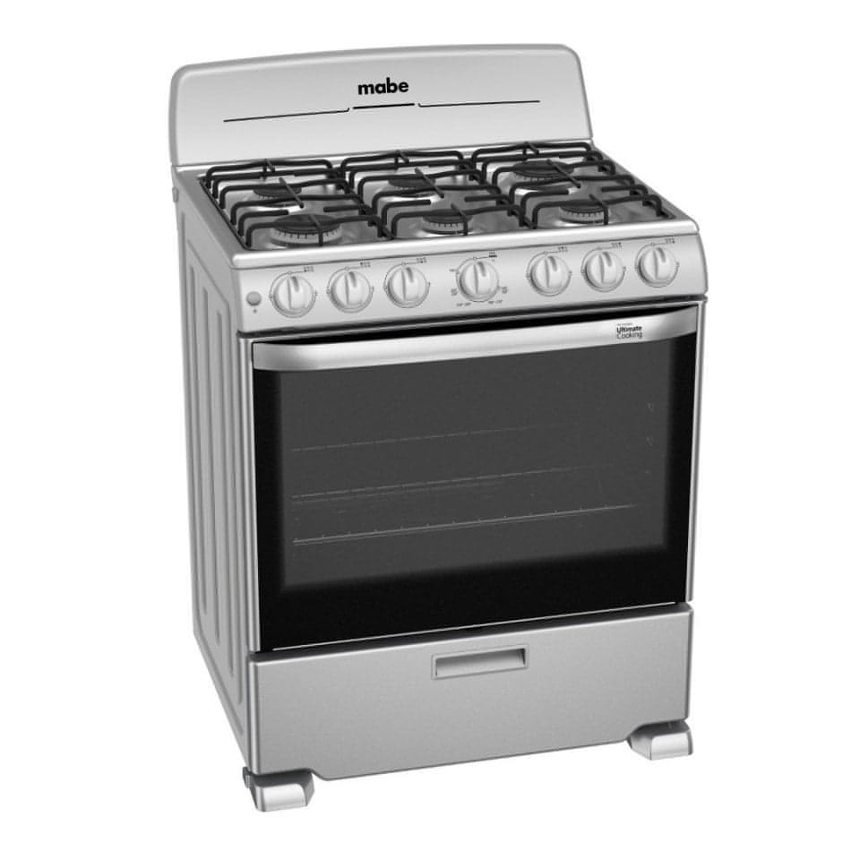 Estufa 30" Mabe 6 quemadores Silver