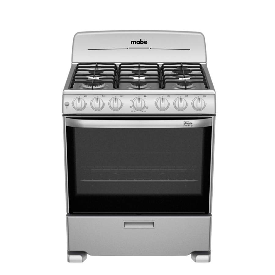 Estufa 30" Mabe 6 quemadores Silver