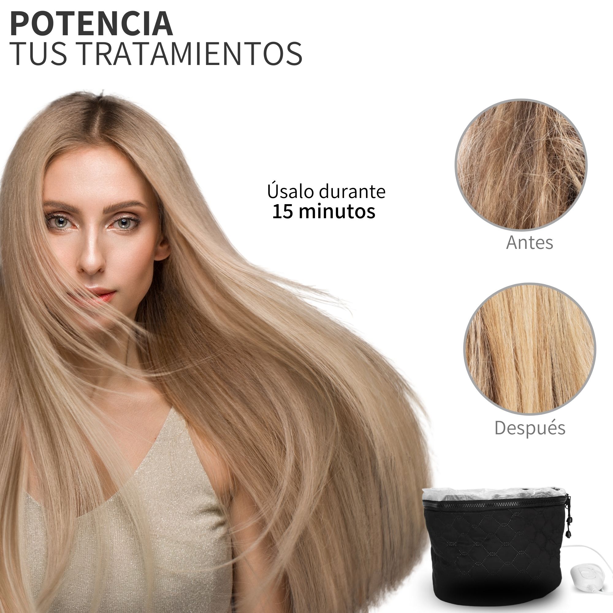 Gorro Termico Electrico Para Tratamiento Del Cabello