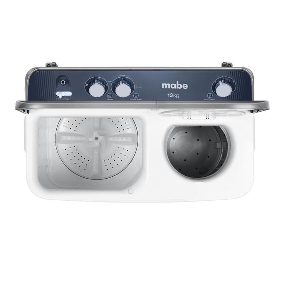 Lavadora Semiautomatica Mabe 13 kg Doble Tina Blanco