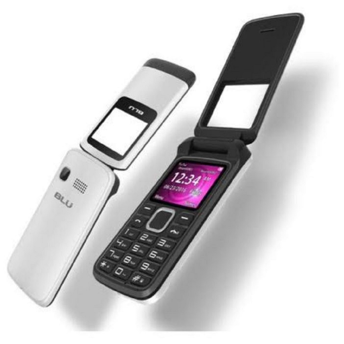 Celular Flip 2G Zoey flex Economico Color Blanco Adultos Mayores