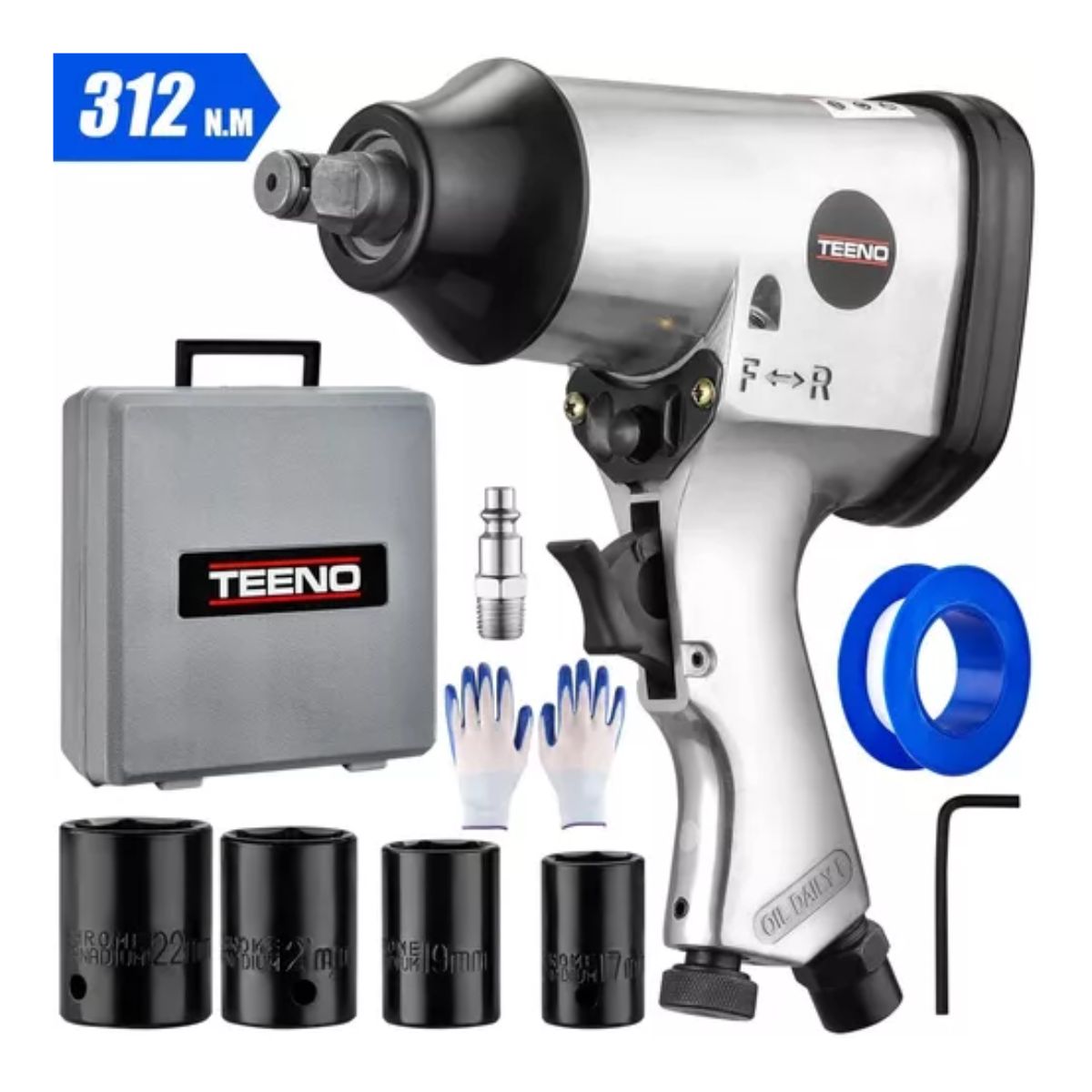 Llave Dados Impacto De Aire De 1/2'' Teeno