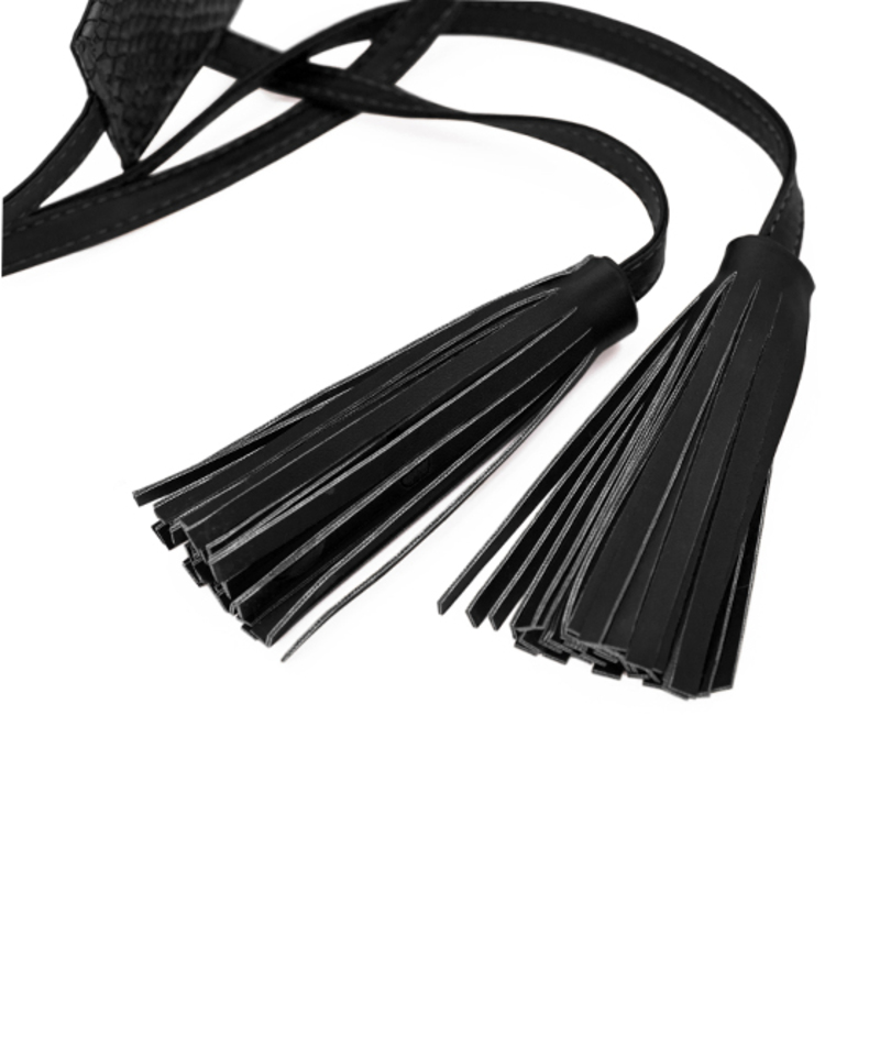 Cinto Grabado A ÁNGELOZANO de piel sintética  con grabado de víbora.