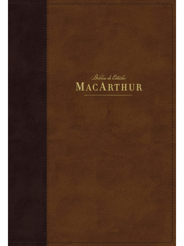 Biblia NBLA De Estudio MacArthur, Símil Piel, Café