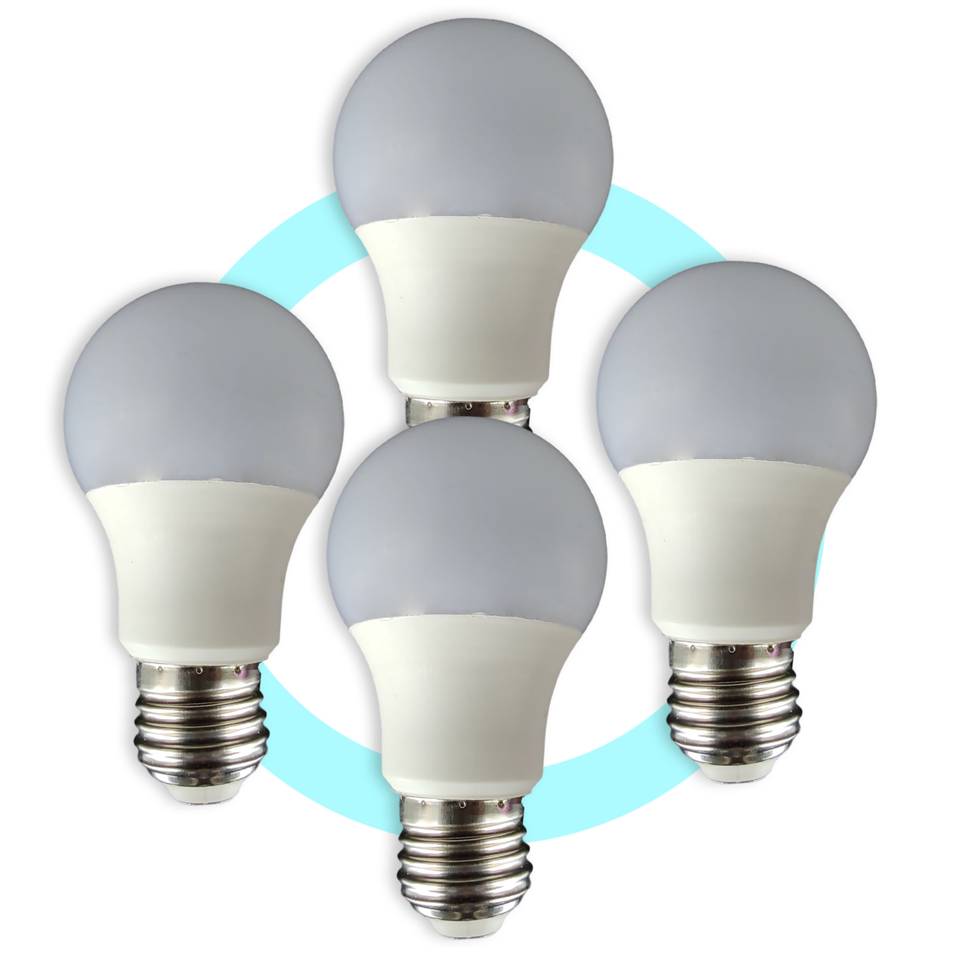 Foco Led 15w Tipo Bombilla Luz Blanca Fria 4 Piezas