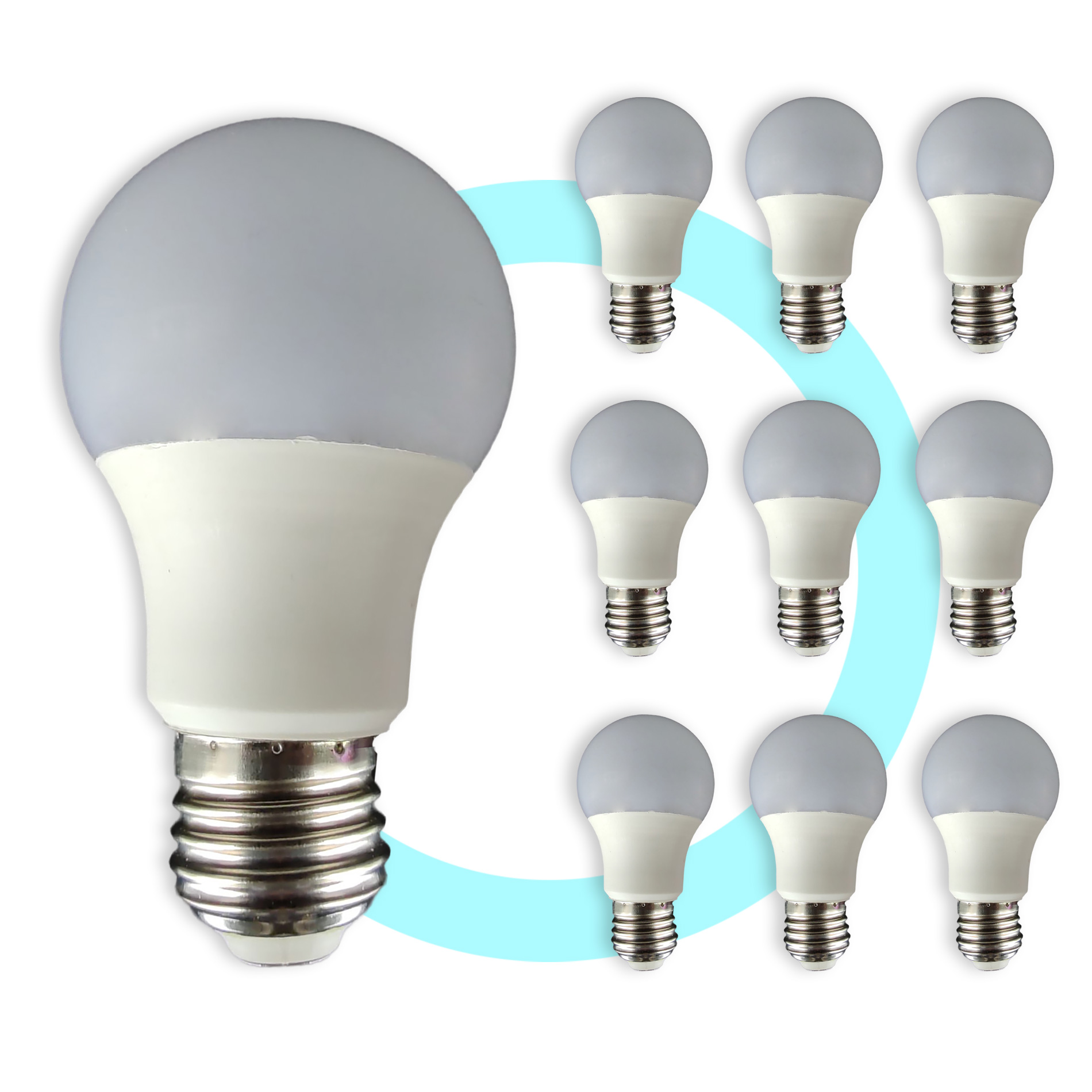 10 Foco Led 15w Tipo Bombilla Luz Blanca Fria