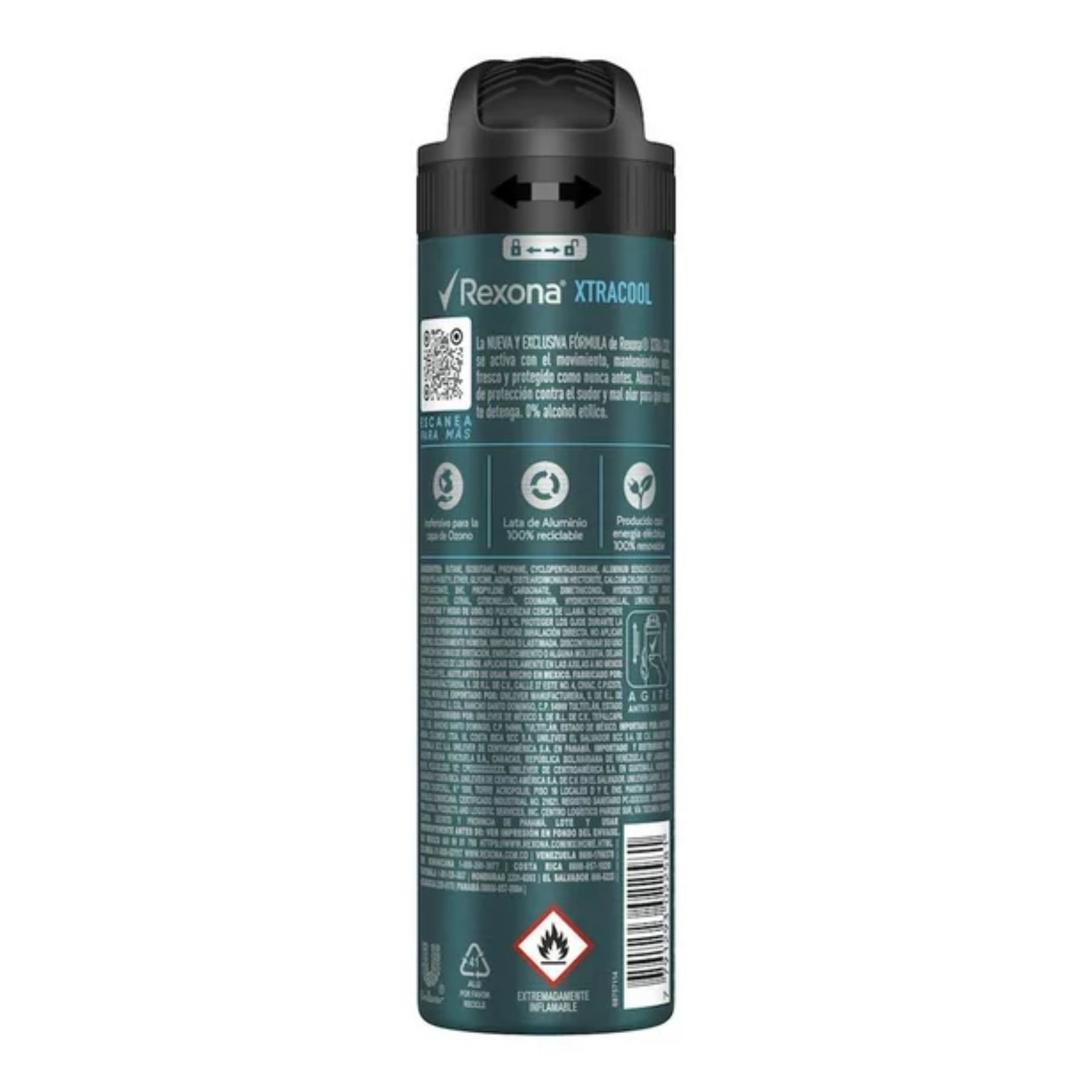 Antitranspirante en aerosol xtracool 5pzas Rexona CST - AZUL