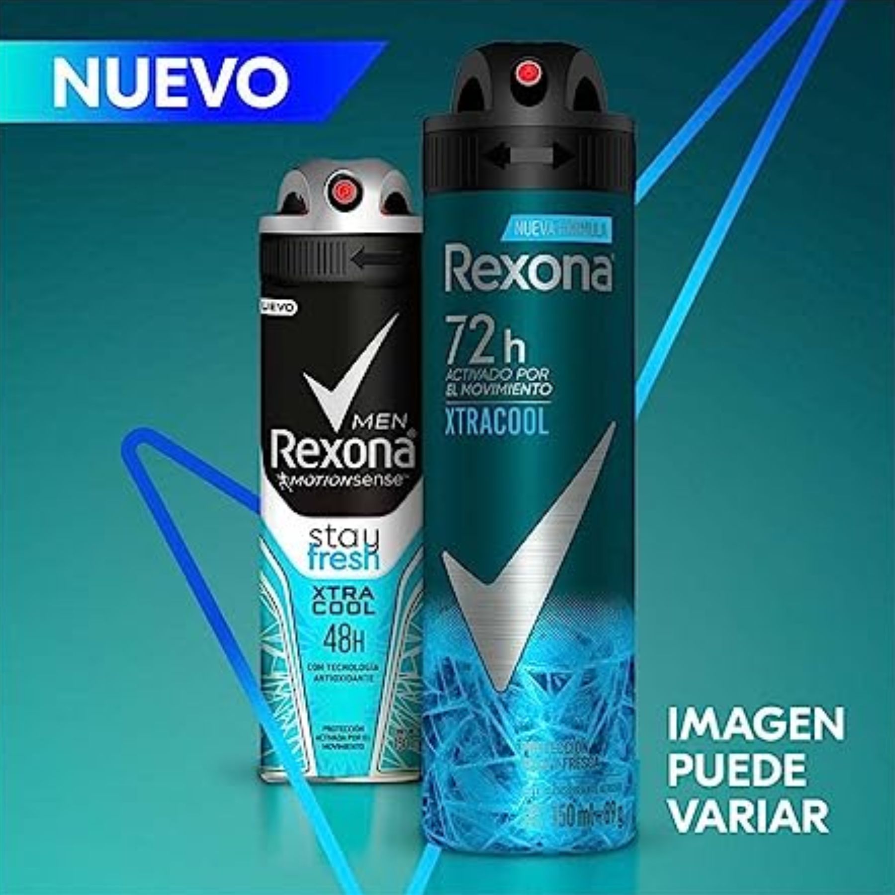 Antitranspirante en aerosol xtracool 5pzas Rexona CST - AZUL