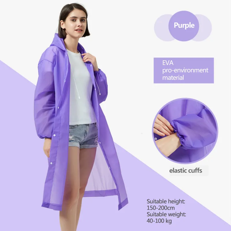 Impermeable con Capucha para lluvias
