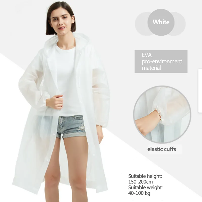 Impermeable con Capucha para lluvias