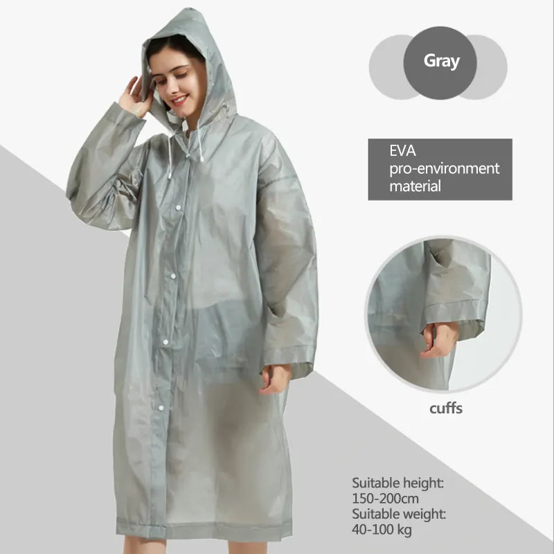 Impermeable con Capucha para lluvias