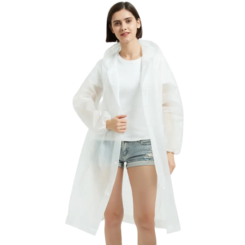 Impermeable con Capucha para lluvias