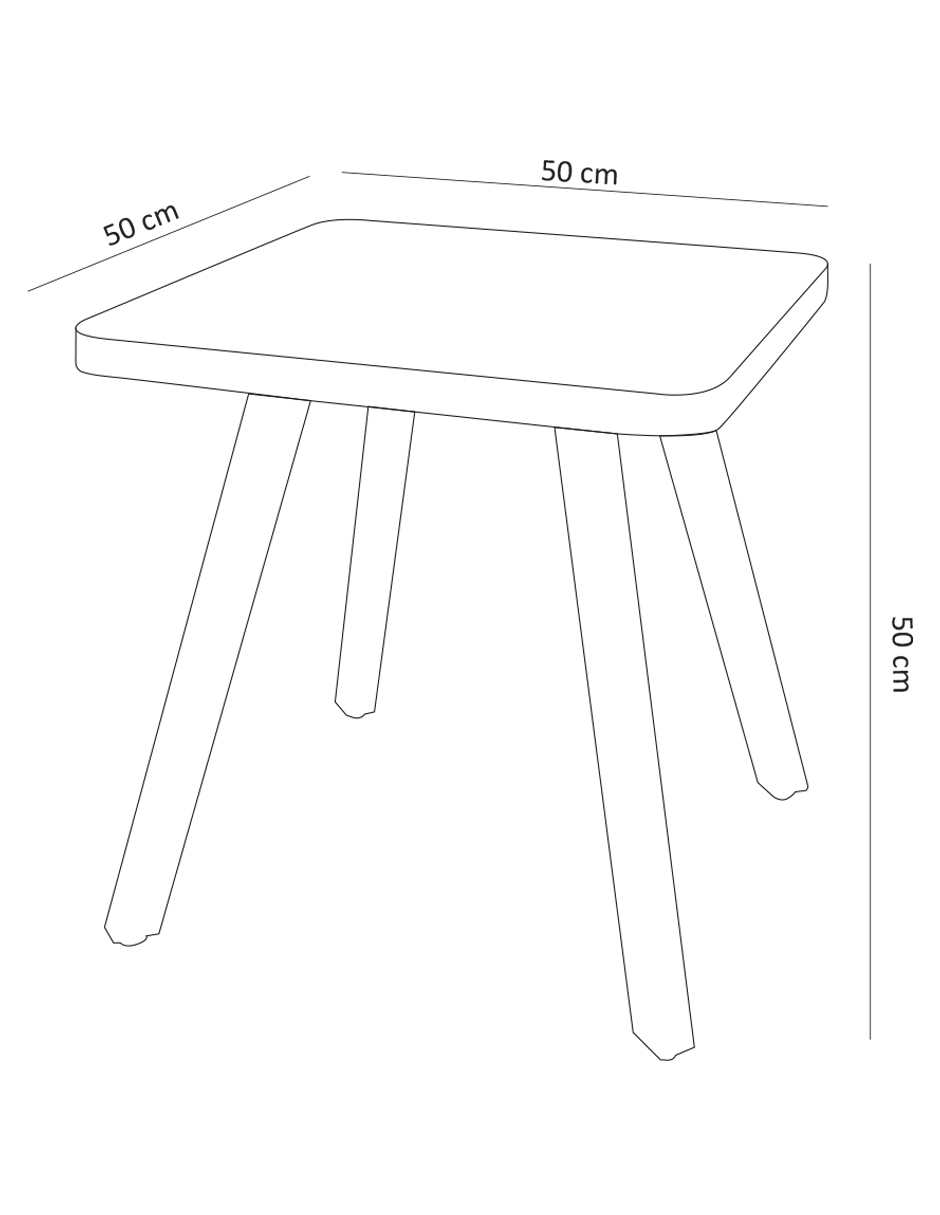 Mesa Lateral Tono Nogal Cusco 