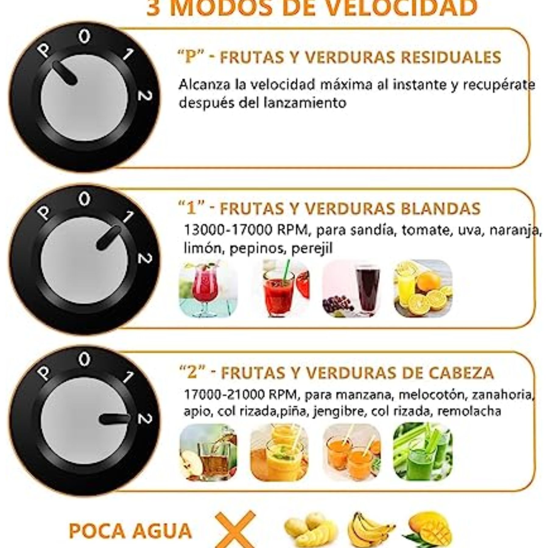 Extractor de Jugo con 2 Velocidades Acero Inoxidable Taurus - Plateado