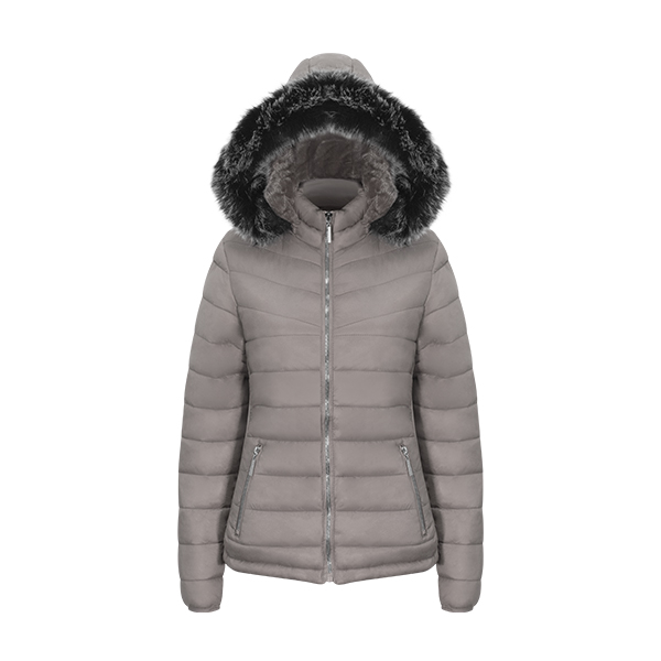 Chamarra para dama Modelo Galita Con gorro desmontable y Afelpada de la parte de adentro 