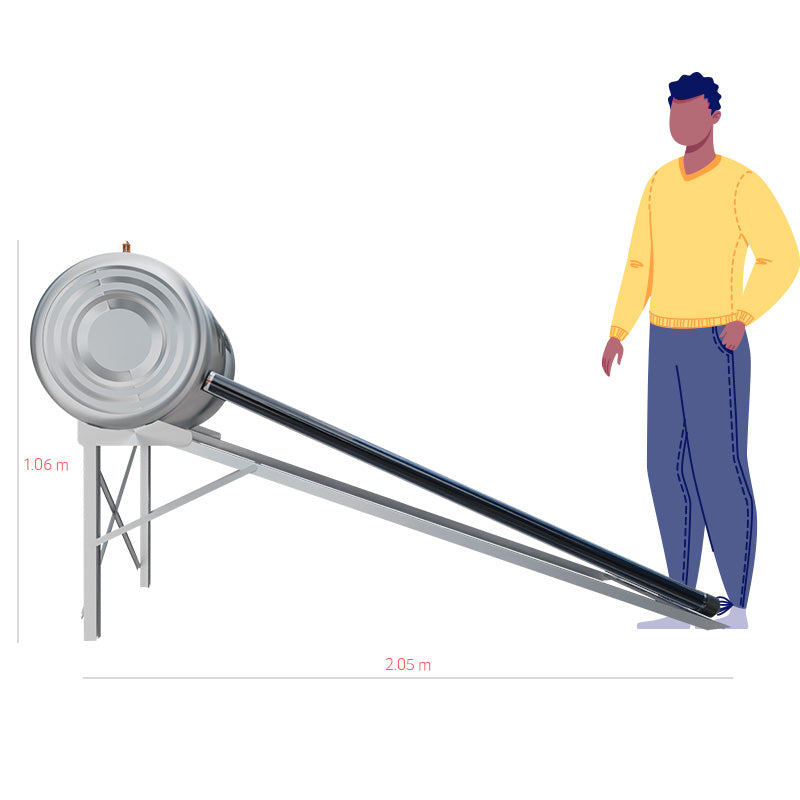 Boiler Calentador de Agua Solar y Electrico Inteligente para Sistemas de Alta Presion (con Bombas de Presion) 150 Litros Controlable desde App Master MP-150LHPBOILER