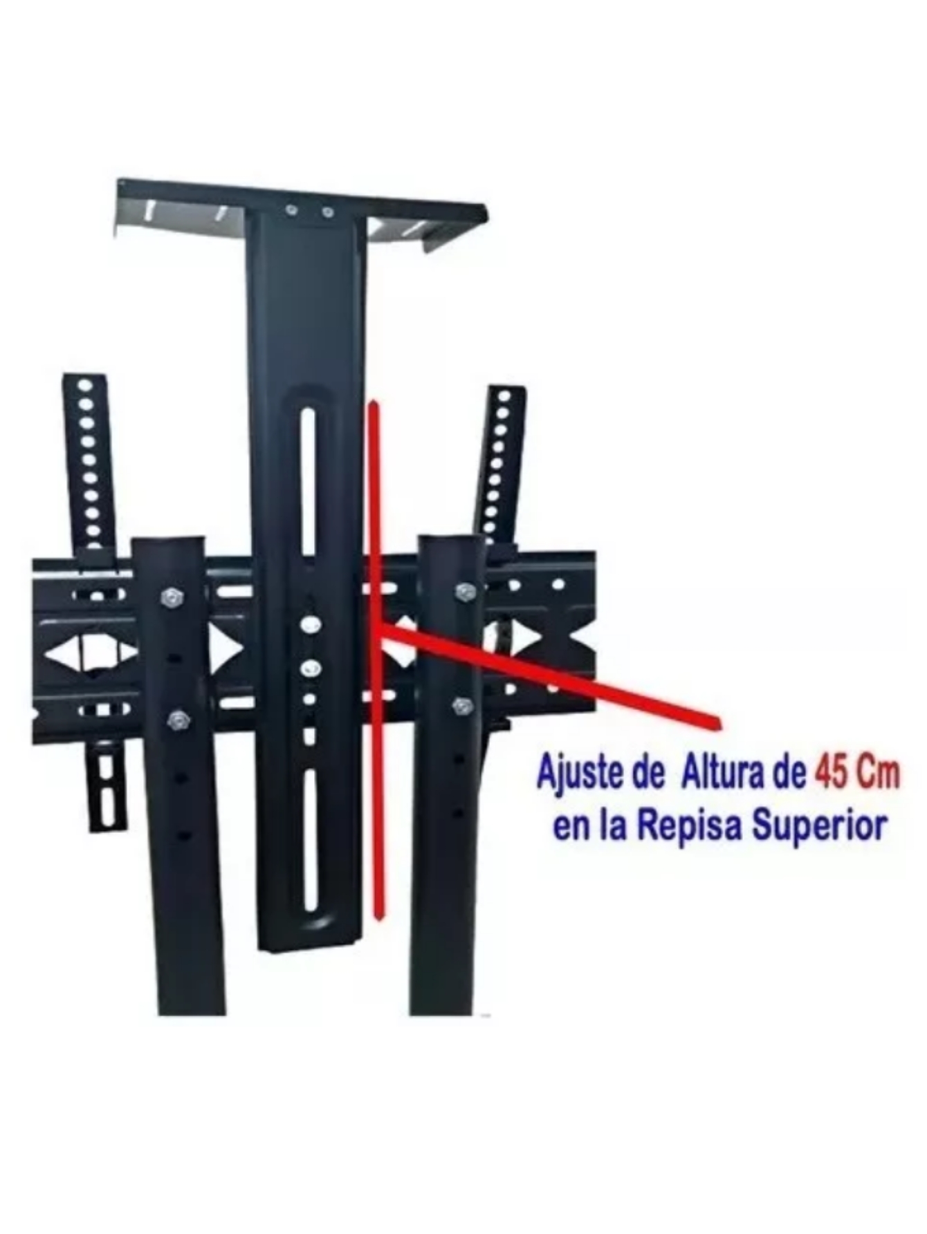 Soporte Tv a Piso Movil Para TV de 36 a 65 Pulgadas Repisas incluidas