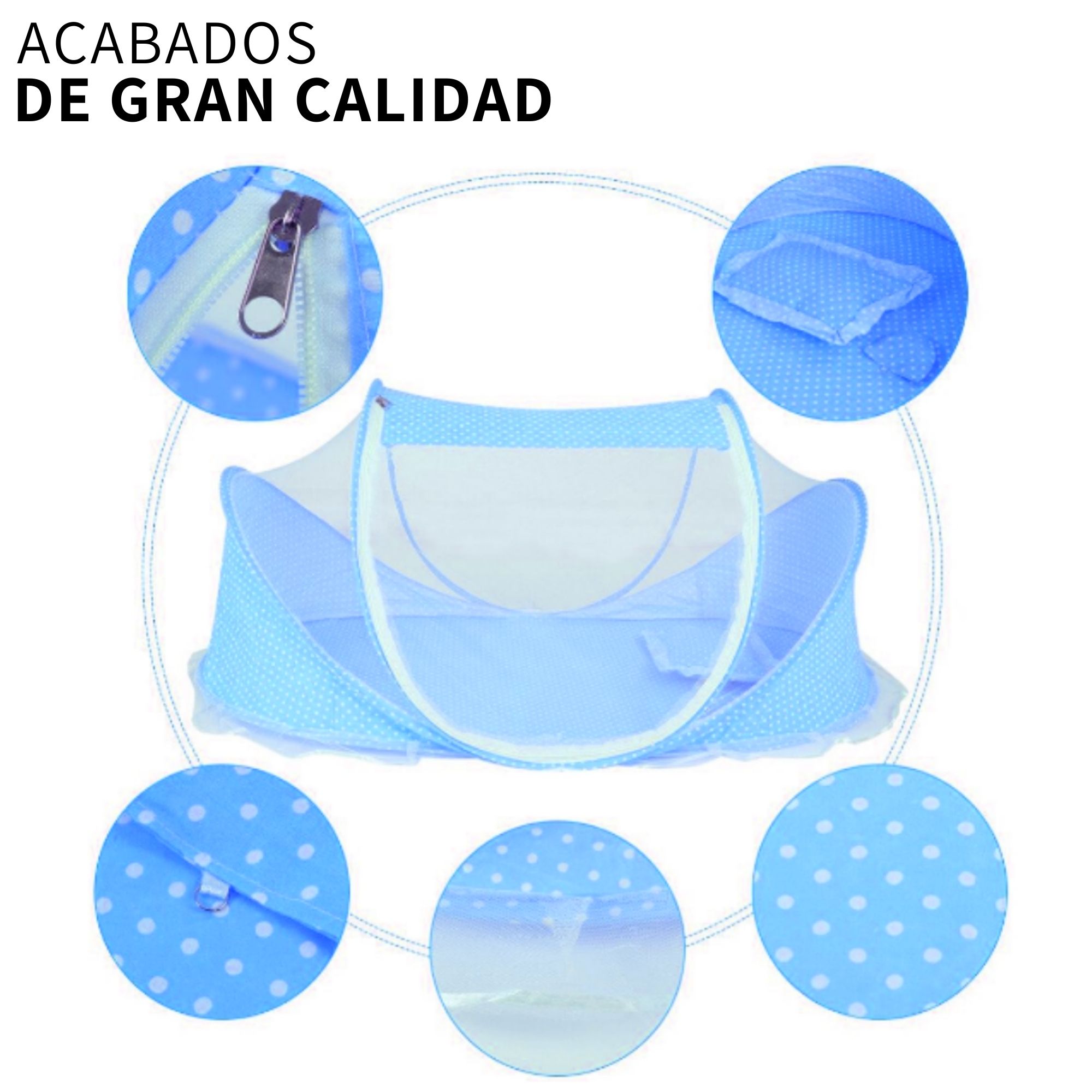 Cuna Moisés Plegable Portátil Mosquitero Bebe Colchon JL107