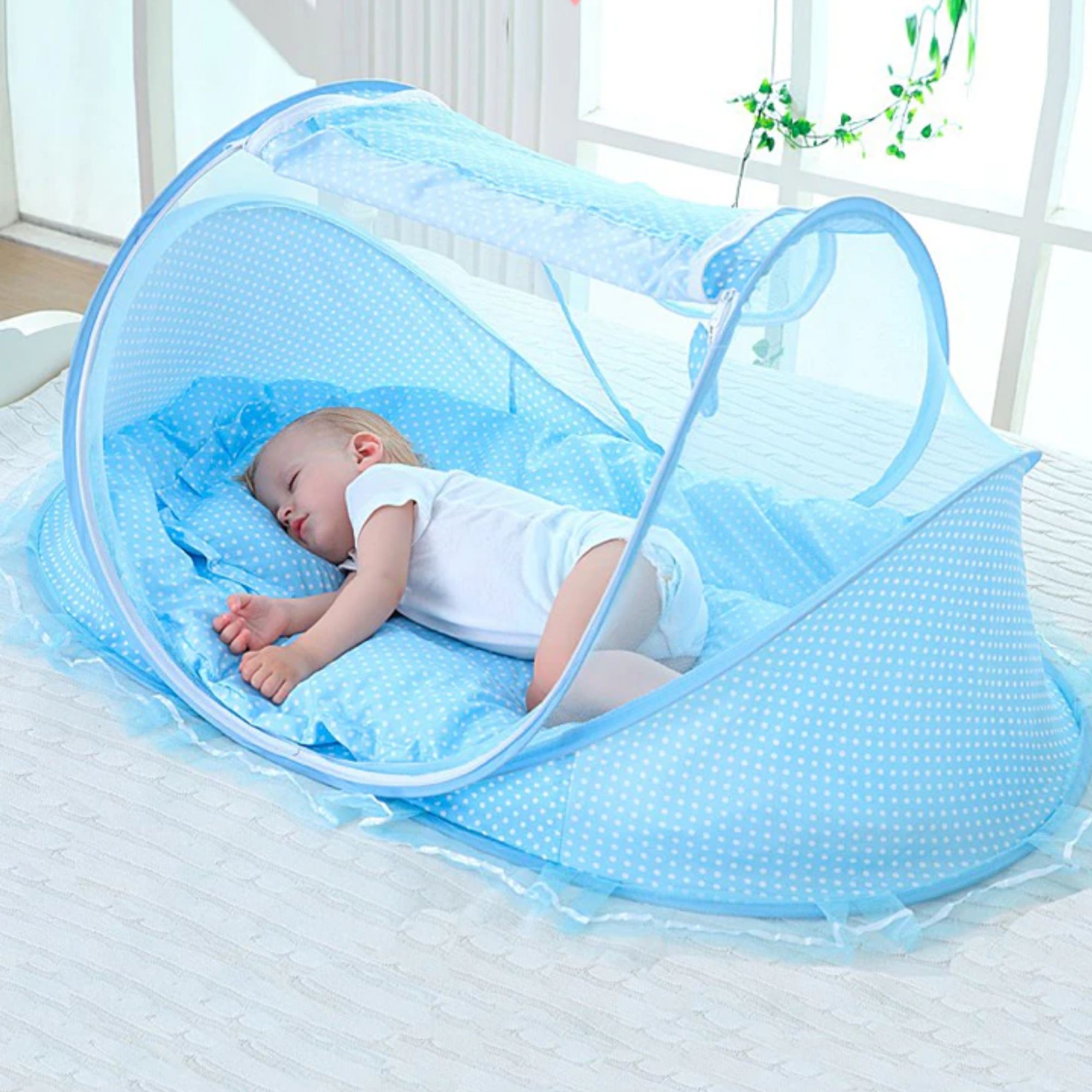 Cuna Moisés Plegable Portátil Mosquitero Bebe Colchon JL107