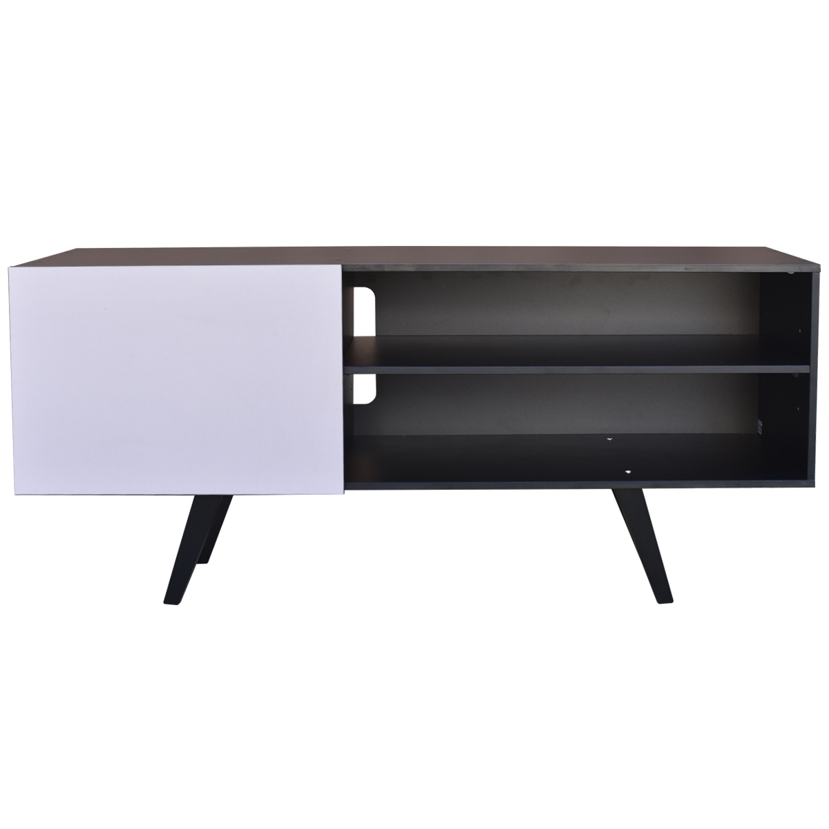 Centro de Entretenimiento Madrid, Hogare para TV de hasta 55 pulgadas Color Negro Blanco