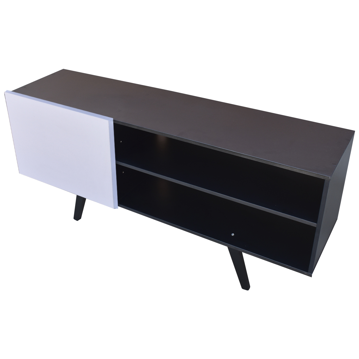 Centro de Entretenimiento Madrid, Hogare para TV de hasta 55 pulgadas Color Negro Blanco