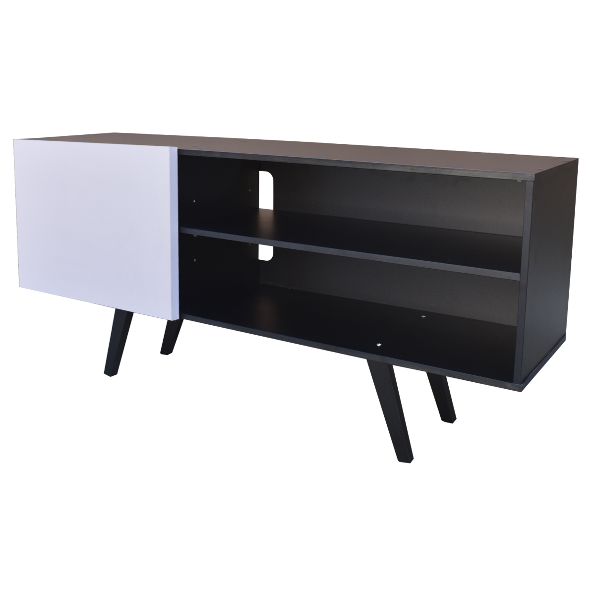 Centro de Entretenimiento Madrid, Hogare para TV de hasta 55 pulgadas Color Negro Blanco