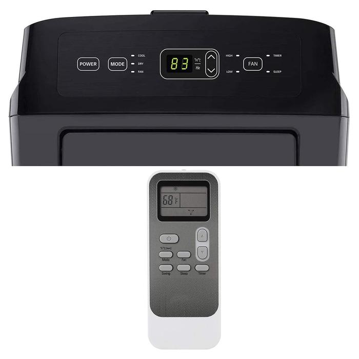 Aire Acondicionado Portátil Frío, MXOLT-001-15, 12000BTU, 1,0Ton, 373m³/hr, R410A, 110V, 1F, 60Hz, 12A, 8,4EER, 51dB, Solo Frío, c/ control remoto, Gris Oscuro,, ColdPort