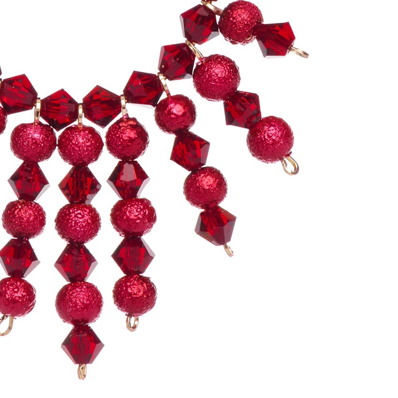 Aretes con Cristal Preciosa en Aleación con Oro 18k Jands