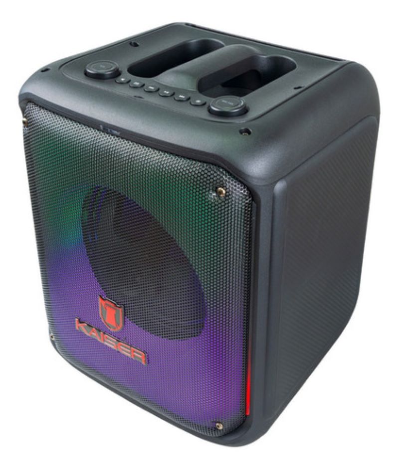 Bocina Portatil Kaiser KSW-3008 Conexión Bluetooth y Luz LED Flama