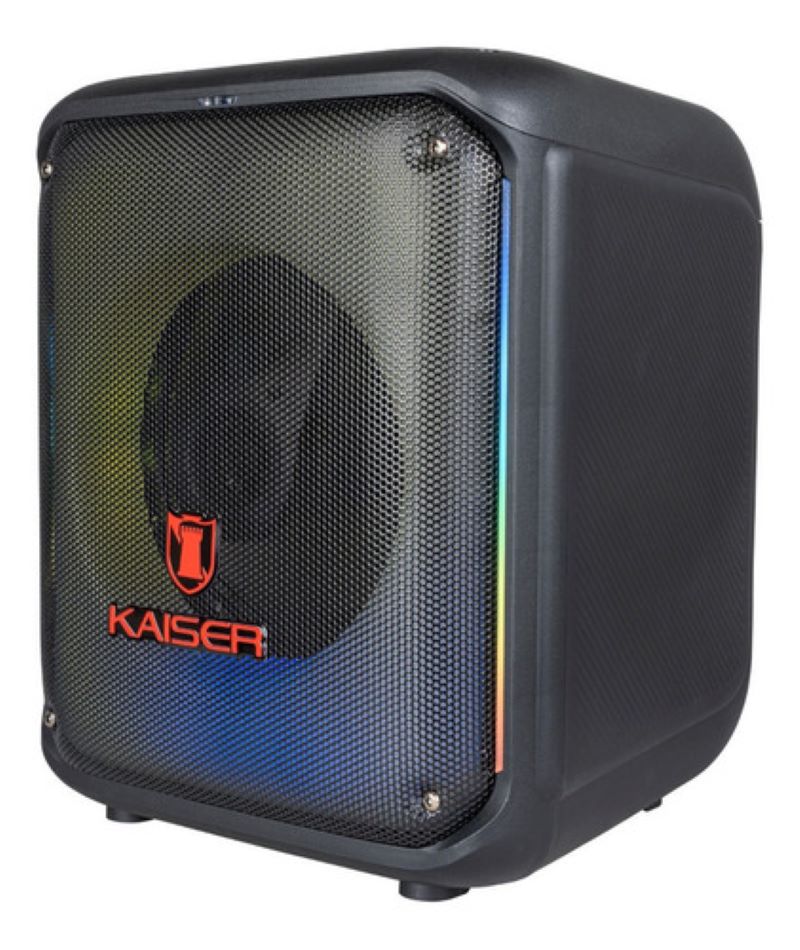 Bocina Portatil Kaiser KSW-3008 Conexión Bluetooth y Luz LED Flama