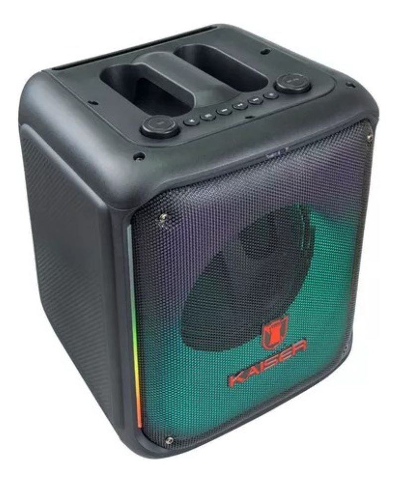 Bocina Portatil Kaiser KSW-3008 Conexión Bluetooth y Luz LED Flama