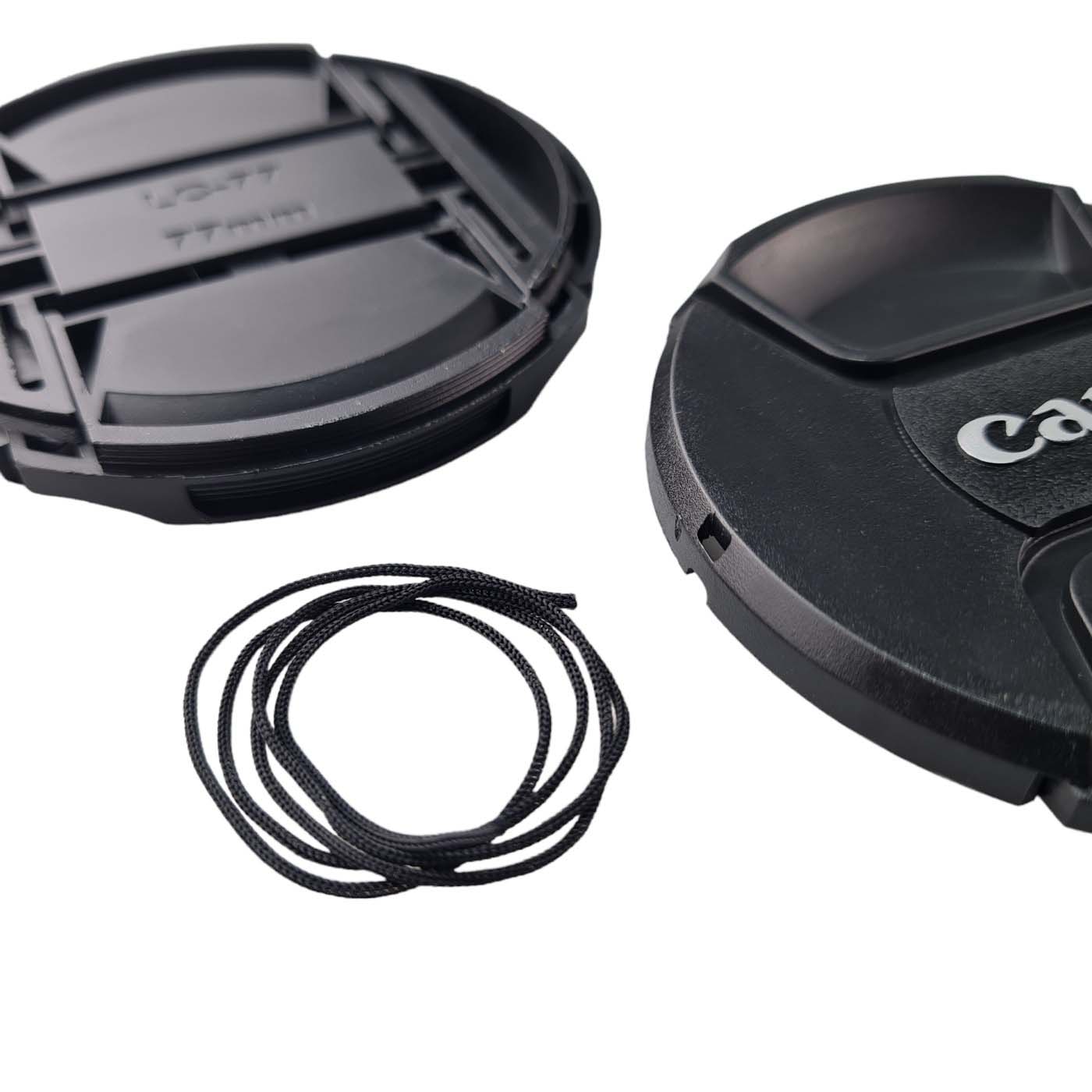 Tapa de 77mm para Canon Lente 24mm 85mm 17-55mm Cámara EOS Rebel DSRL E-77ii