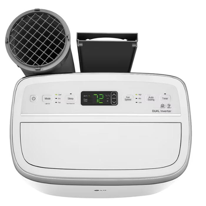 Aire Portátil Innovador MXORT-001-27 14000BTU 1,2Ton 395m³hr R-32 110V 1F 60Hz 12A 1370W 44dB Solo Frío c control remoto Blanco, PortAir