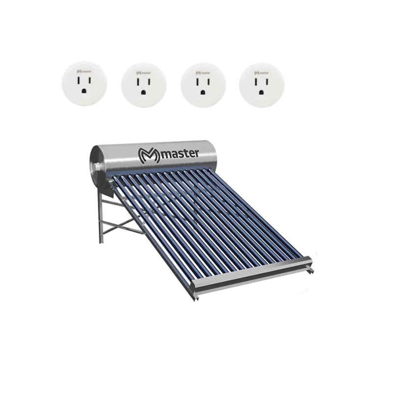 Boiler Calentador de Agua Solar y Electrico Inteligente para Sistemas de Baja Presion (Sin Bombas de Presion) 150 Litros Controlable desde su App Master MP-150L BOILER