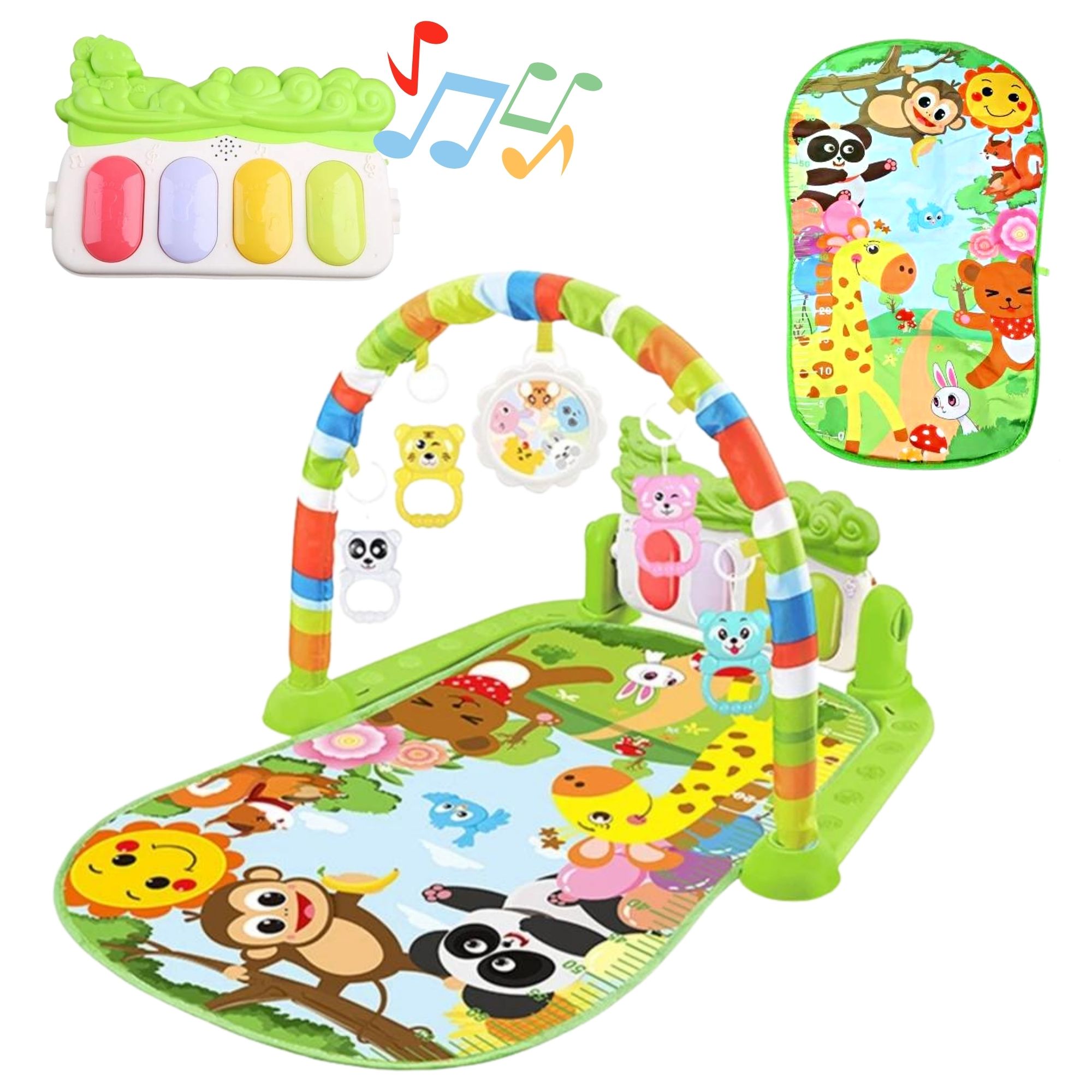 Gimnasio Para Bebe Didactico Tapete Juego Tipo Piano Musical