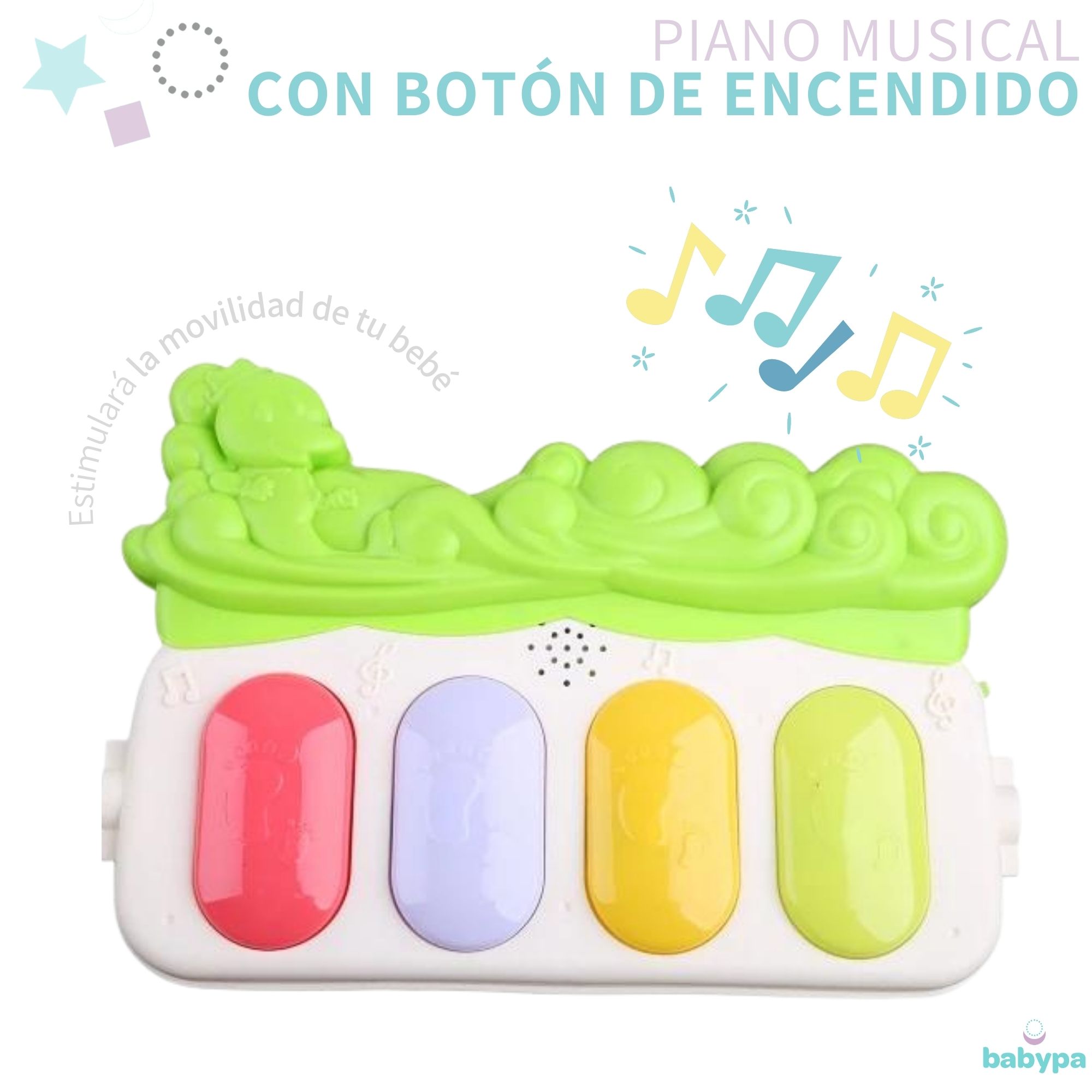 Gimnasio Para Bebe Didactico Tapete Juego Tipo Piano Musical