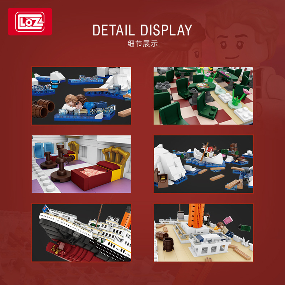 Mini Bloques Construcción Crucero Titanic Hundido Loz