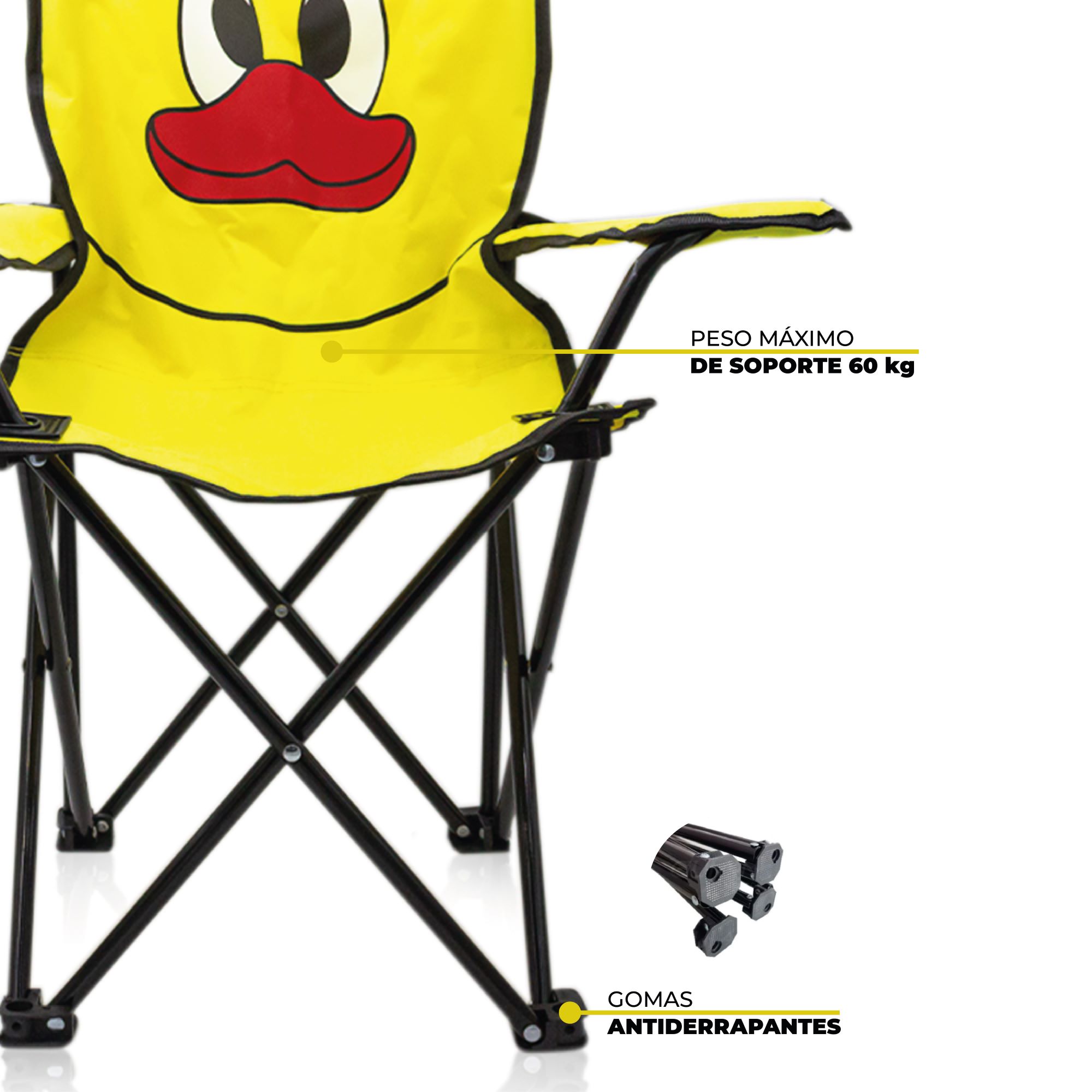 Silla Plegable Para Camping Infantil Pato .