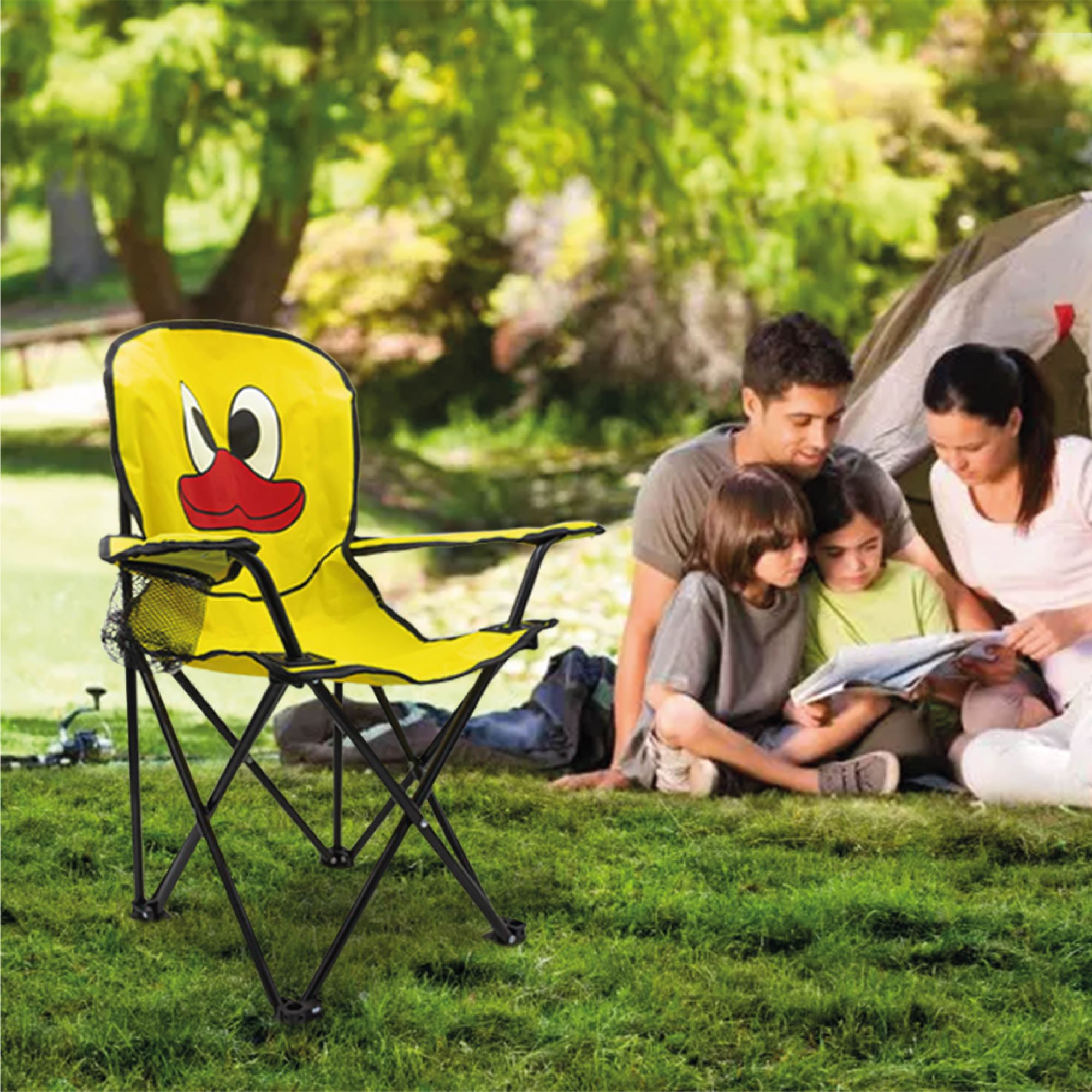 Silla Plegable Para Camping Infantil Pato .
