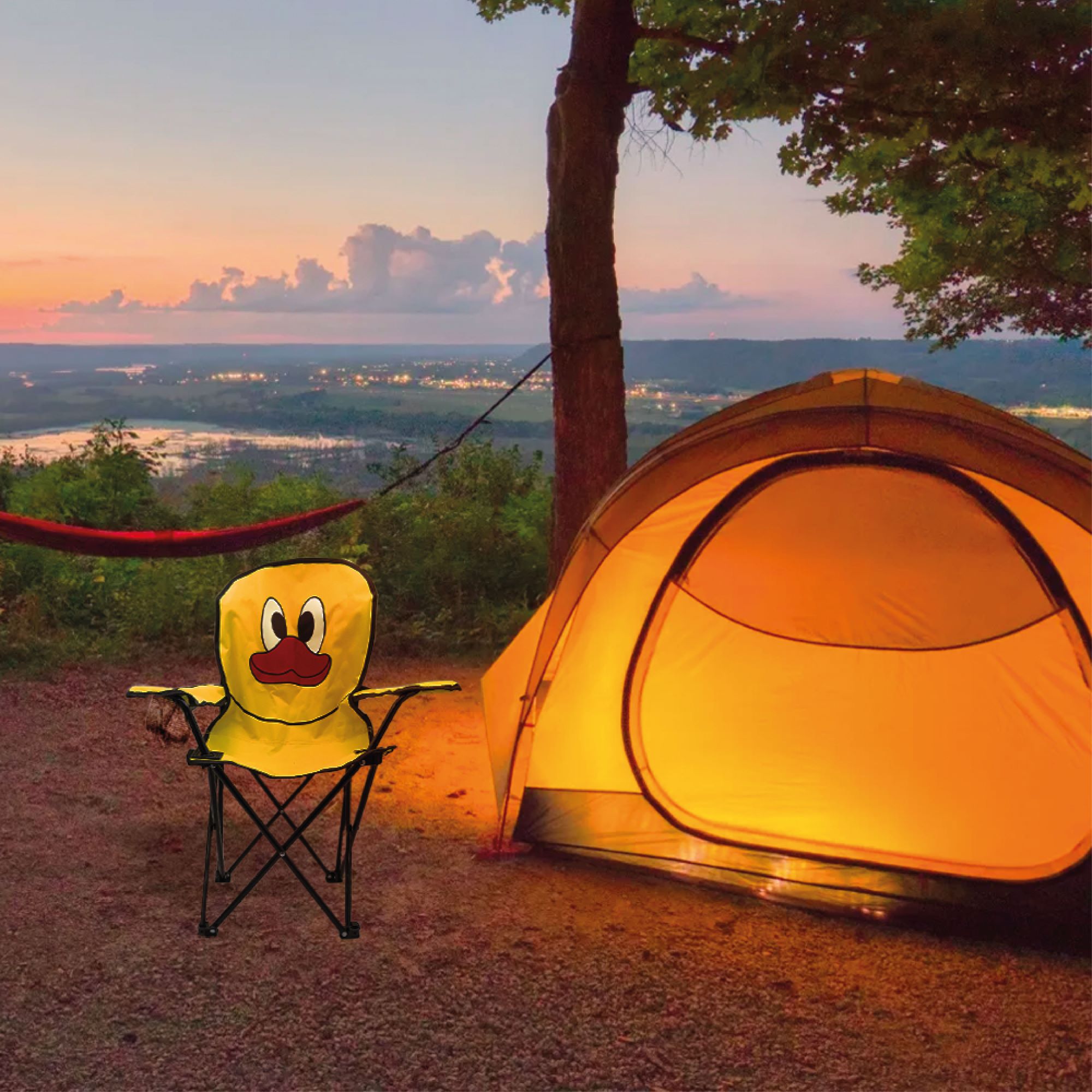Silla Plegable Para Camping Infantil Pato .