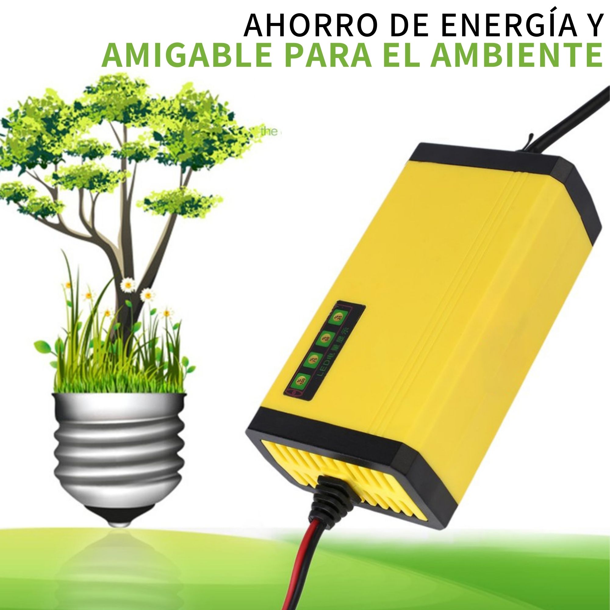 Cargador De Baterías Automotriz Automático Practico