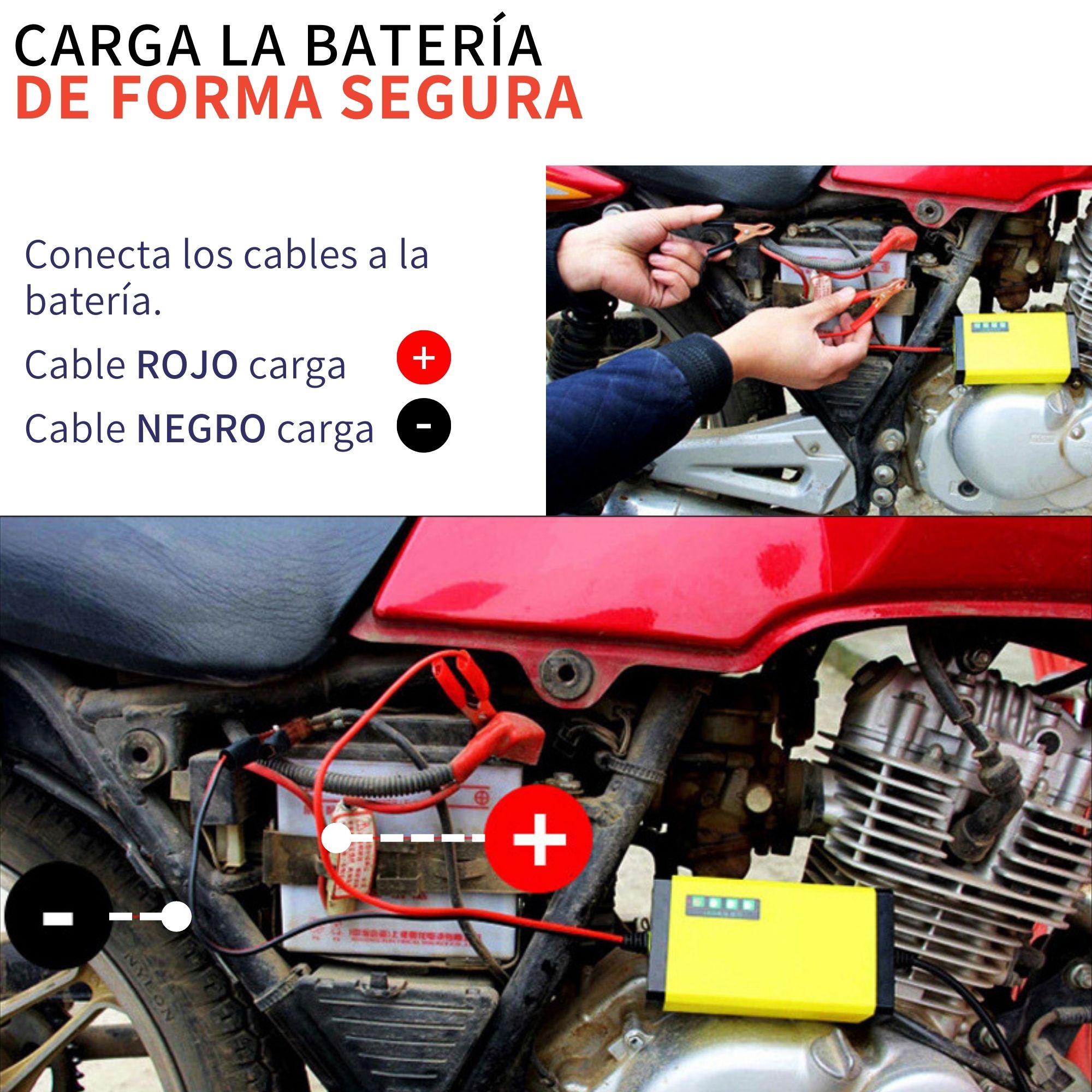 Cargador De Baterías Automotriz Automático Practico