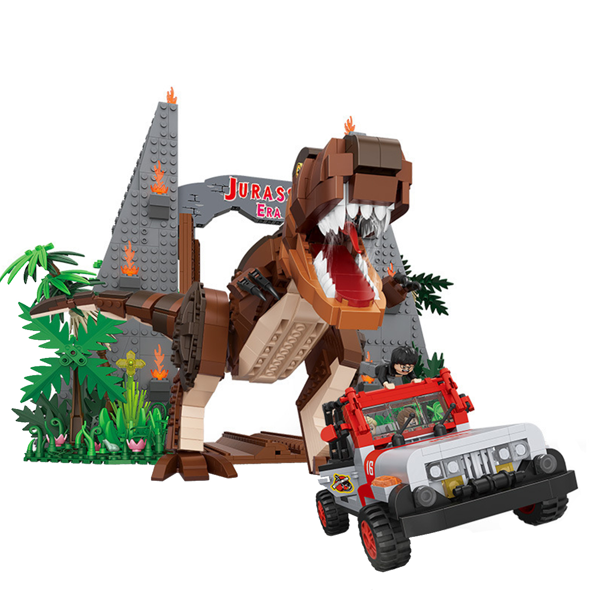 Mini Bloques Juego Construcción Dinosaurios Jurassic Loz